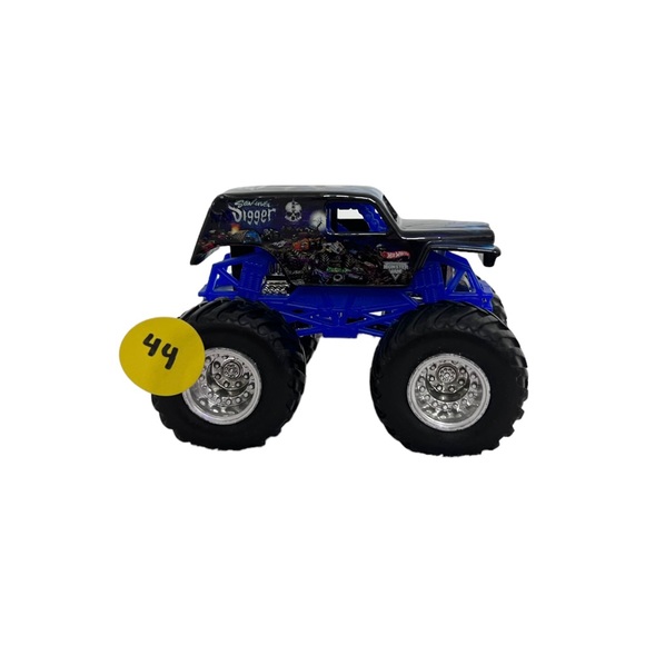 Royal Blue “Grave Digger” Hot Wheels Monster Jam Truck - Picture 1 of 3